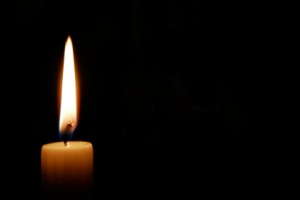 Candle in the dark