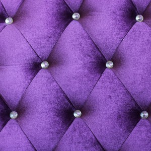 Purple velvet cushion