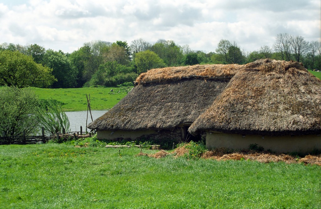 Reconstruction of a Viking village, Lejre, Denmark